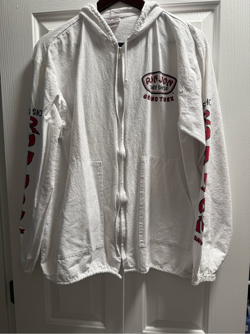 Ron Jon Surf shop - Grand Turk lightweight zip up beach jacket - size medium